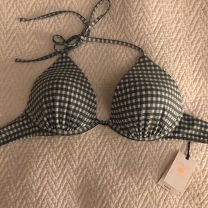 Gingham Bikini Top
